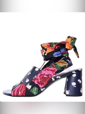 3.1 Phillip Lim leather and silk block heel sandal